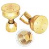 Garden Sprinkler Adjustable 5Hole Brass Sprayer Nozzle M14 Atomizing Spray Fitting Hose Fitting Straight Curved Nozzle