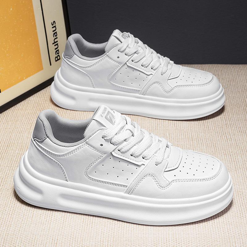 Men's shoes 2025 summer new thick-soled invisible inner height increase low-top board shoes youth casual versatile little white tide shoes