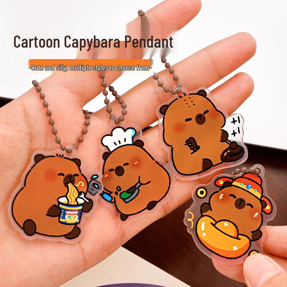 Capybara Keychain - Cute DIY Stationery Gift for Student Graduation or Children's Reward