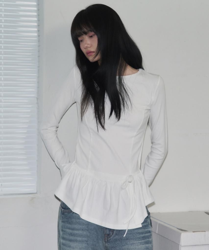 Ledeoli Ruffle Layered Long Sleeve [Black]