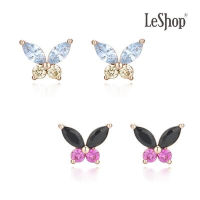 [LsSHOP] 14K Minue Butterfly Earrings (Gold Plated)_LJ5293BRE