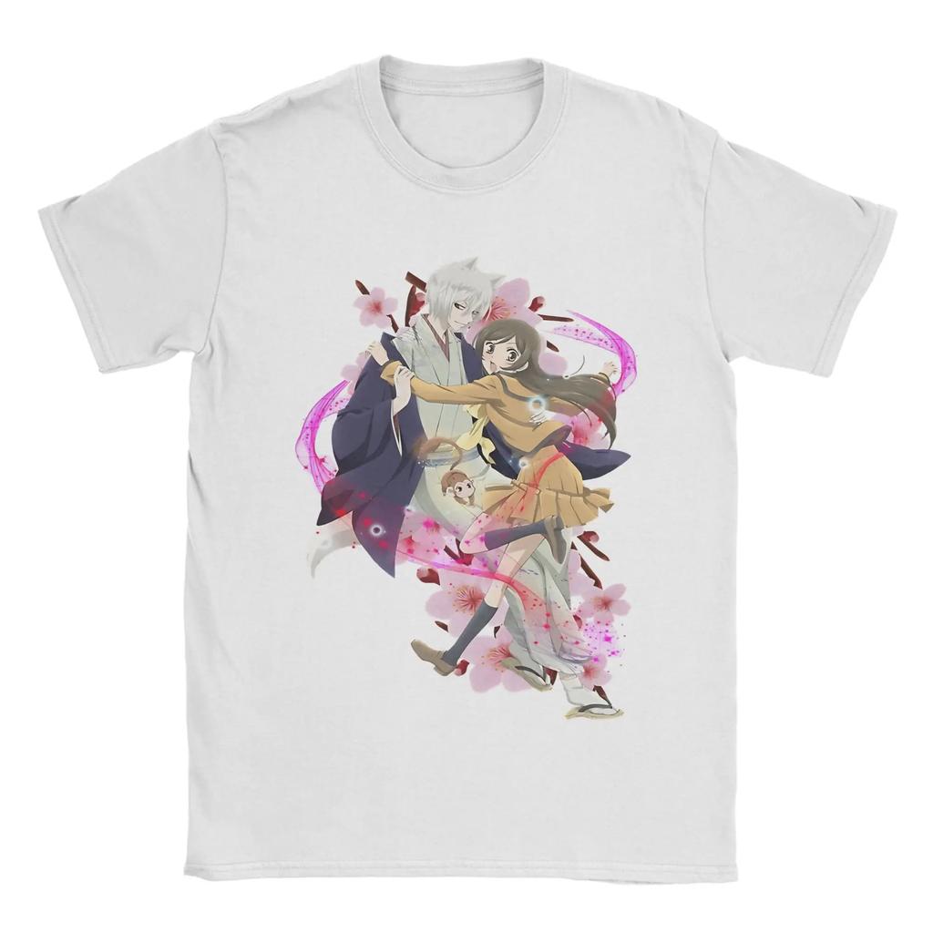 Tomoe and Nanami T-Shirt Summer Kamisama Kiss Pure Cotton T Shirts for Man Harajuku Print Tee Shirt Short Sleeve Y2K Funny Tops