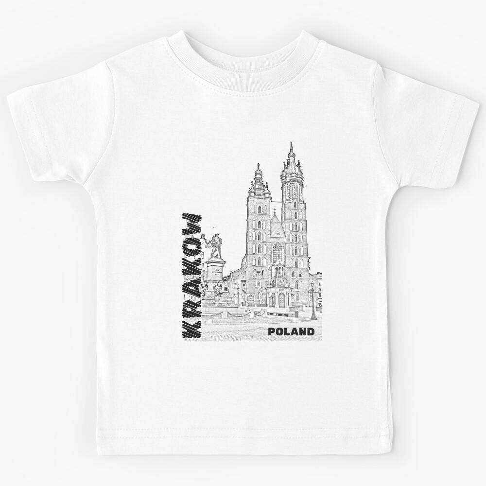 Krakow Poland Historic City Travel Kids T-Shirt 140