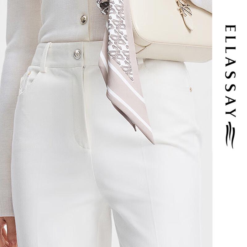ELLASSAY Women's Comfort Cotton Trousers