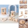 Wooden Baby Rattle Set With Sound Rescue For Early Childhood Learning And Development