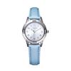 Girls' Quartz Watch, Round Face, Arabic Numerals, Analog, Waterproof, Everyday Watch, Cute for Students (Blue)