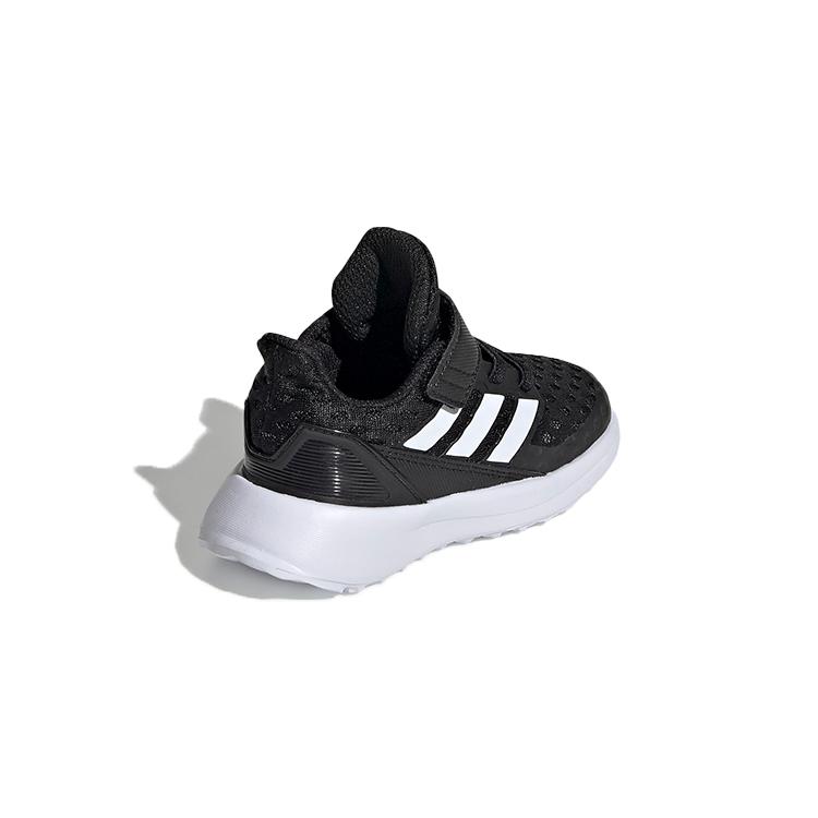 New Adidas Rapidarun Elite Cushioned Wear-Resistant Breathable Low-Top Toddler Shoes Black White Infant And Toddler EF9277