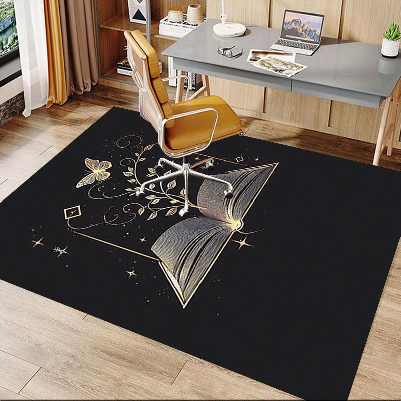 1PC Book Butterfly Carpet Office Rug Mat Home Decor Area Carpet Festival Gift Office Desk Chair Carpet Longlasting Material