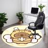 1pc Bee Capybara Chair Carpet for Office, Soft Comfortable Mat For Office, Living Room, Bedroom, Machine Washable Carpet Yy251112221
