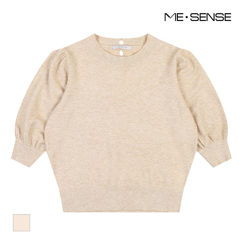 MESENSE Puff Sleeve Short Sleeve Knit_Mb49Kns310Z