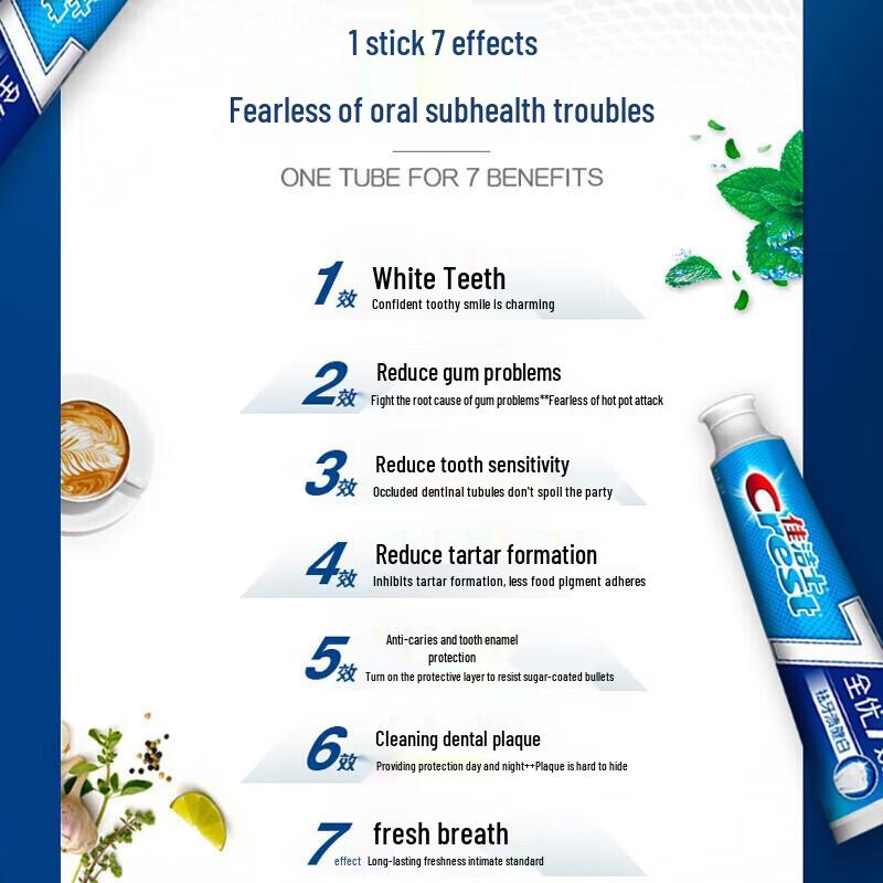 Crest All-in-One 7 Benefits Fluoride Toothpaste