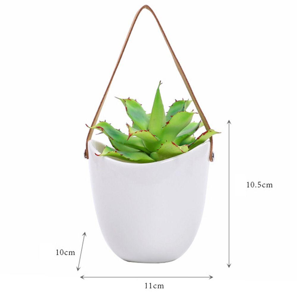

White Hanging Flower Basket Hydroponic Planter Holder Creative Wall Hanging Flower Pot Outdoor белый
