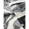 Men Ink Wash Abstract Print Turn Down Collar Short Sleeve Casual Button Up Shirt