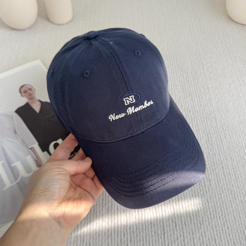 Embroidery Letter Baseball Cap Men And Women Spring And Summer Cap Couple Hat Sun Hat Sun Hat Sun Hat Big Brim adjustable