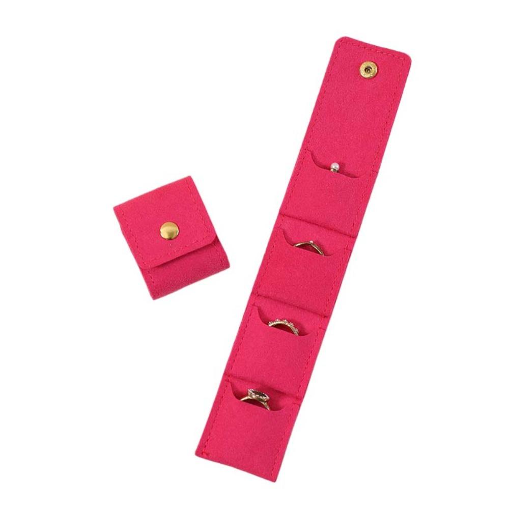 Foldable Necklace Ring Packing Bag Microfiber Velvet Earrings Organizer Gifts