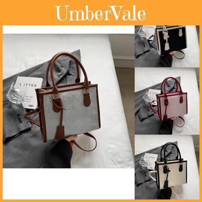 Trendy Korean Style Tote Bag For Women Stylish Casual Color Block Crossbody Bag 2024