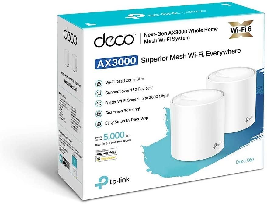 Tp-Link Weiss Deco X60 Dual-Band (2,4 Ghz/5 Ghz) Wi-Fi 6 (802.11Ax) Weiß 2 Intern - Bild 5