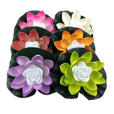 18/28cm Fake Lotus Flower LED Swimming Pool Garden Pond Floating Floral Lamp Yousheng