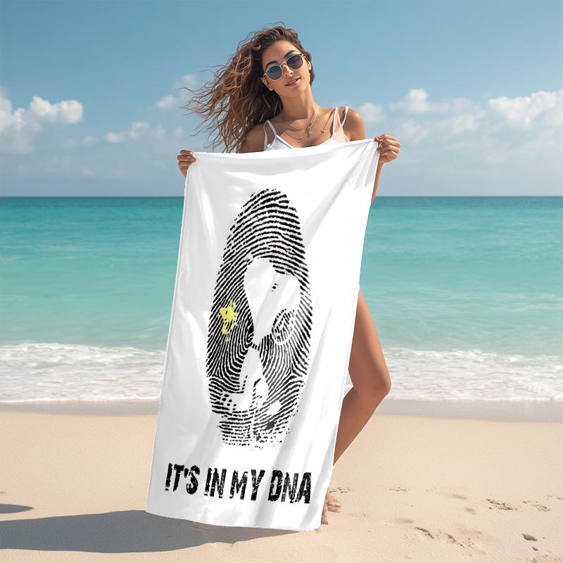 Snoopy beach towel Outdoor camping Beach towel for vacation swim Outdoor pool Absorbent bath towel