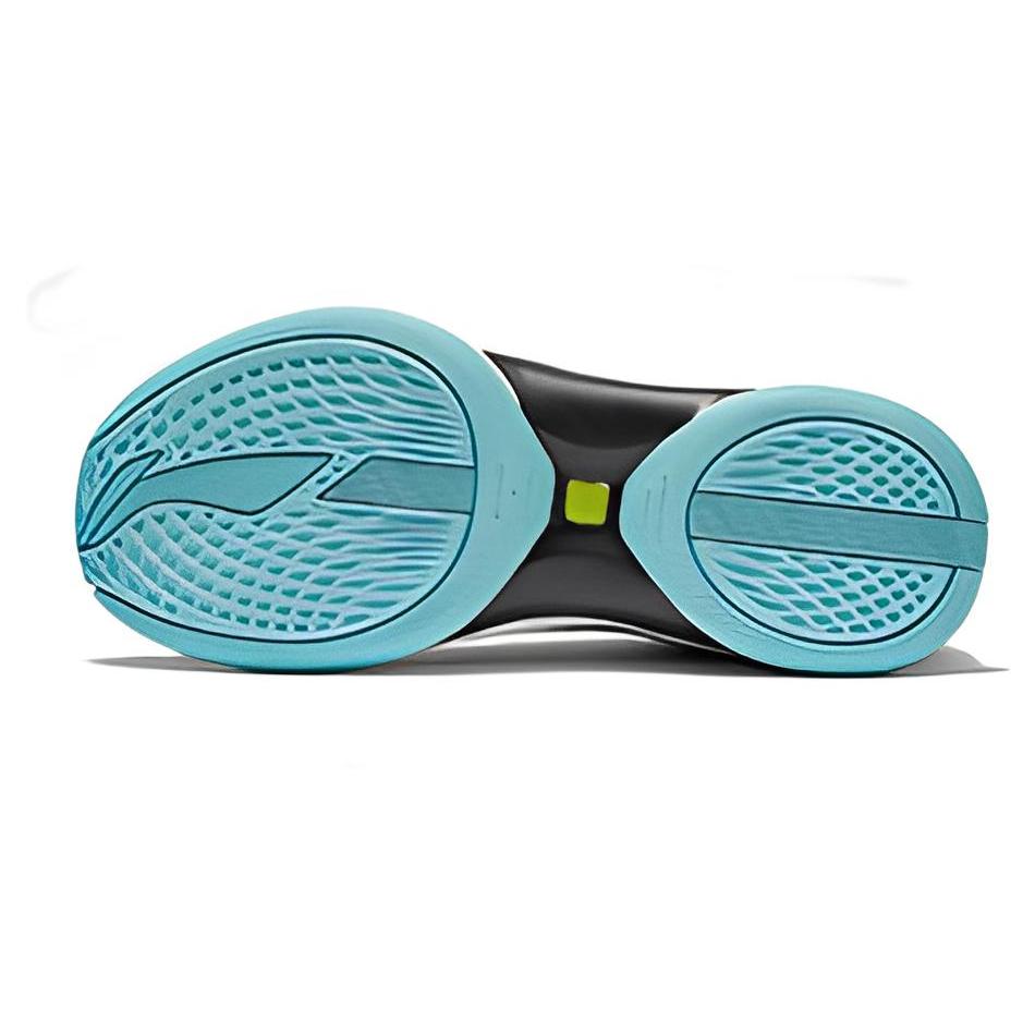 Li Ning Textile, Leather Cushioning Slip Resistant Abrasion Resistant Low top Performance Basketball Shoes Men's Black ABPR069-8