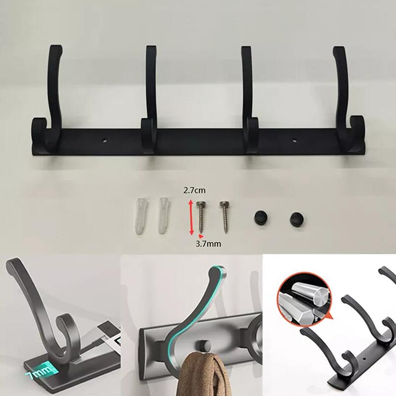 4/5/6 Haken Wandhaken Garderoben Schlüssel Tasche Kleidung Hut Bademantel Haken Kleiderbügel Tragen Vintage Wandhaken Zum Schrauben Badezimmer Aufhängehaken