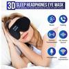 Light-blocking eye mask with earphones and headphones for a restful sleep. Lightweight, 3D design with music function. Perfect for naps, naps, and tra