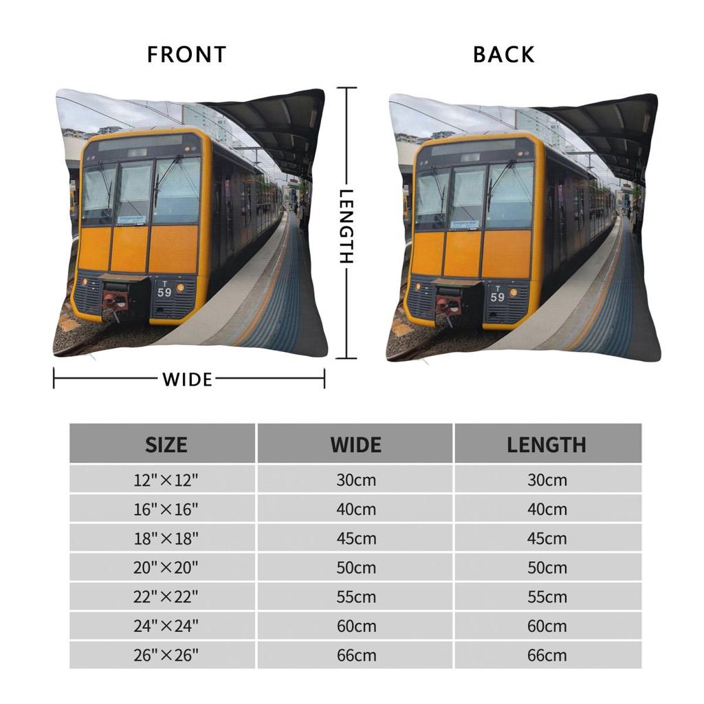 Sydney Trains Tangara Burwood Station Pillowcase Polyester Linen Velvet Creative Zip Decor Home Cushion Case 18