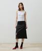 Alikim Tiny Dot Slit Skirt / Black