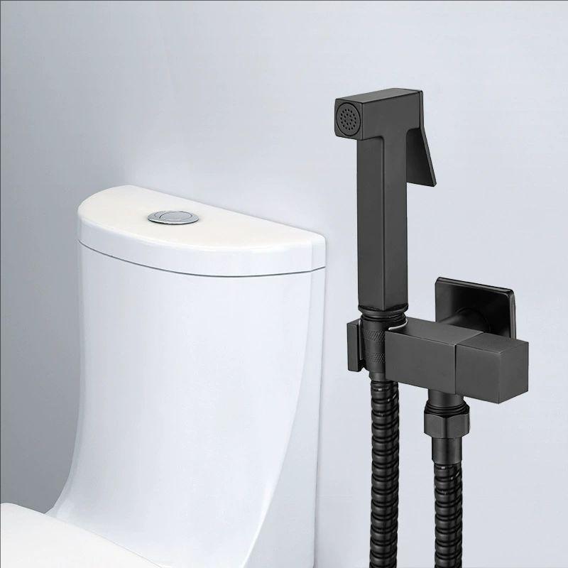 Gold Shower Wall Mounted Toilet Bidet Sprayer Set Brass Valve Bathroom Alloy Black Handheld Self Cleaning Bidet Faucet White