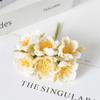 Peony Silk Flowers Simulation Small Tea Flowers Fake Flowers DIY Flower Ball Handmade Wreath Decoration Small Bouquets Shooting Props Fake Flowers