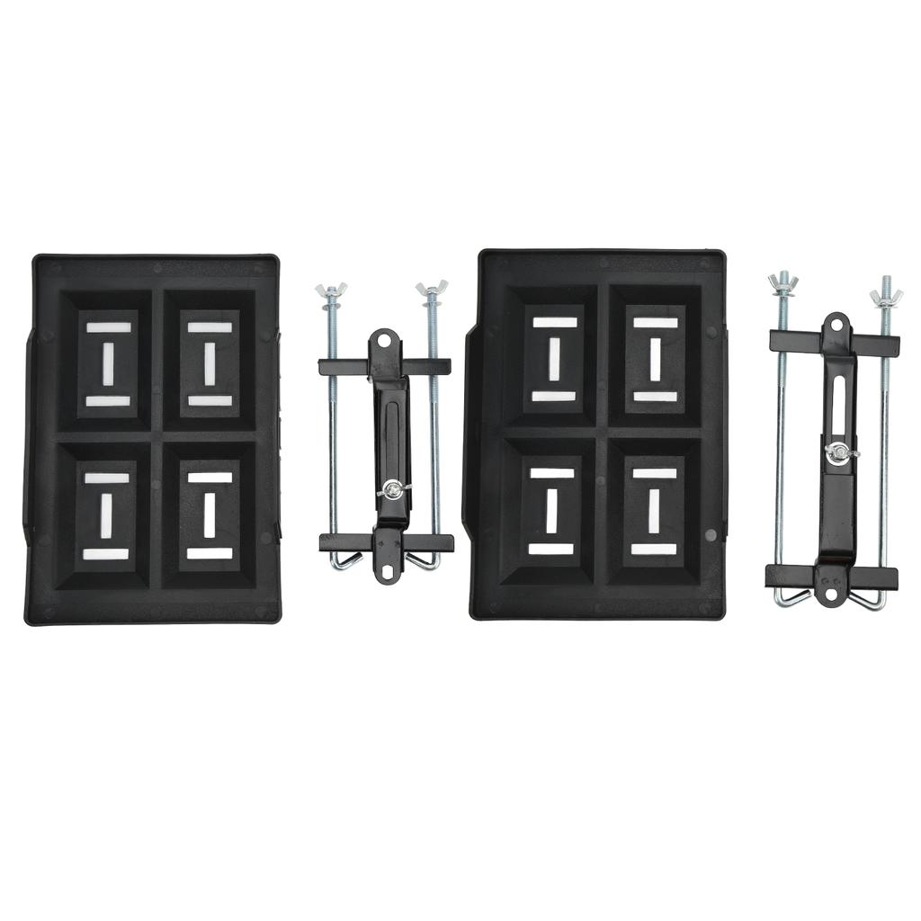 Car Storage Battery Holder Hold Down Tray Adjustable Bracket 27cm Screw Rod ABS - Foto 13