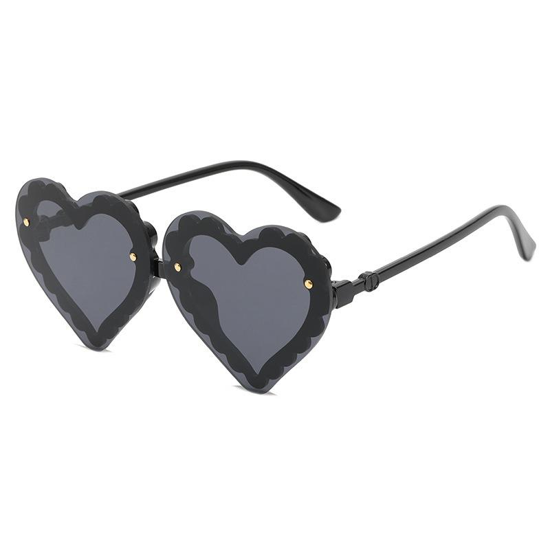 Children'S Concave Shape Versatile Love Sunglasses, Men'S And Women'S Baby Uv-Proof Glasses, Sunglasses