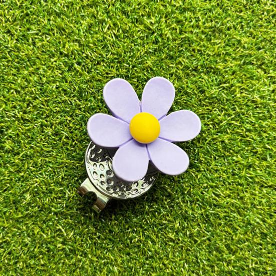 Magnetic Golf Ball Marker with Hat Clip Flower Shape Golf Ball Marker Magnet Cap Clip Set Golf Bag Accessories for Women Men Golfer Gift