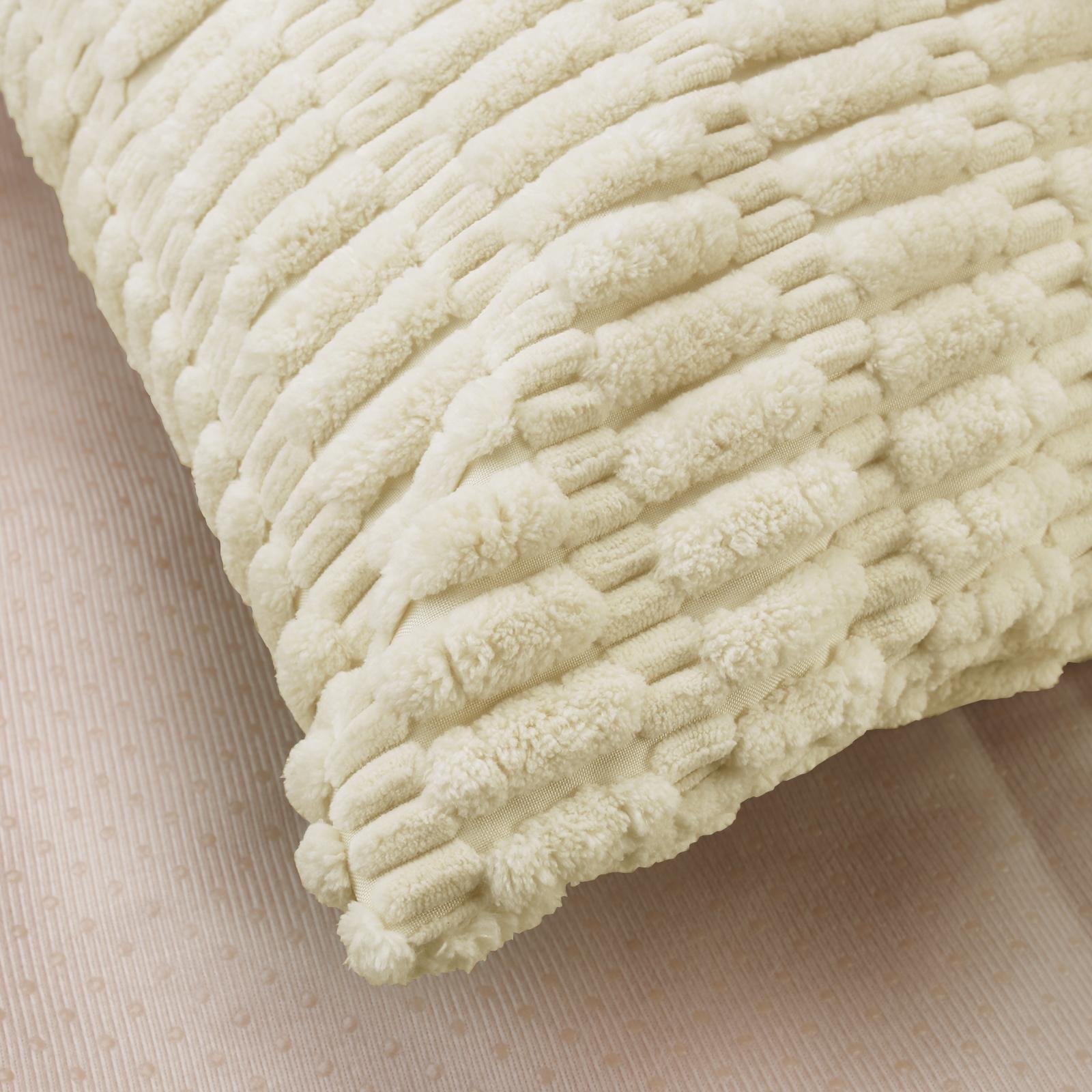 

Упаковка из 2/6 наволочек 18x18 дюймов Мягкие вельветовые наволочки Кремово-белые декоративные наволочки для дивана Патио Гостиная 2pc 45CMx45CM