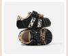 2025 Winter Leopard Print Retro Cotton Baby Shoes - Velvet Lined, Warm, Versatile, Casual German Training Design