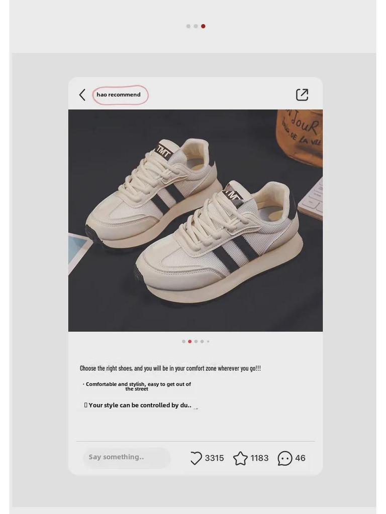 Thick-Soled Women's Mesh Waffle Sneakers - Spring & Summer Casual Sports Shoes FD-6688-1