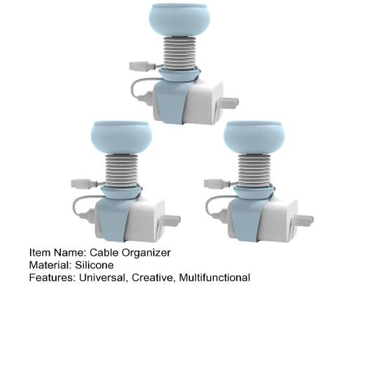 Charger Holder 360 Degree Adjustable Cable Organizer for Desktop Travel