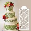 Szablon do tworzenia kartek Wielofunkcyjny plastikowy szablon damasceński do ciasta na wesele