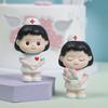 DlY Doctor Garage Kit Cartoon Nurse Cake Ornaments Exquisite Doctor Nurse Model Statue  Home Decor