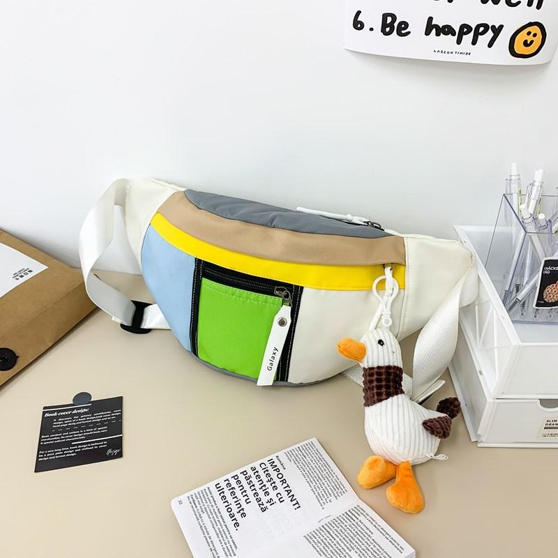 

Candy Color Patchwork Multifunction Waterproof Chest Bag Man Woman Outdoor Casual Sport Waist Bag Cycling Motorcycle Fanny Pack зелёный
