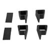 4pcs Game Console Horizontal Version Heightening Bracket Slip Resistant Wear Proof Accessories for Xbox One S X Black