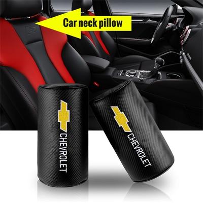 1/2Pcs Car Seat Headrest Auto Logo Neck Pillow For Cruze Lacetti Sonic Spark Sail Aveo T250 Cobalt Captiva Trax Malibu