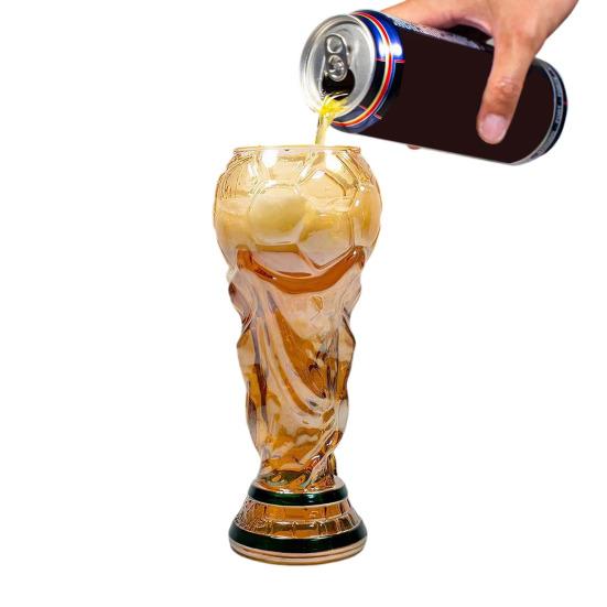 Trophy Beer Glass, 480ml Football Cup, Champion Trophy Shaped Beer Cup, Soccer Party Beer Glass, Gift for Football Lovers
