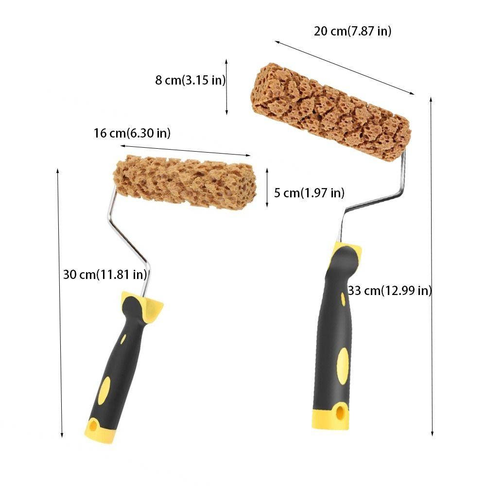 With Handle Texture Pattern Paint Roller Texture Tool Pattern Tool Imitation Seaweed Sponge Roller M 60 M 80