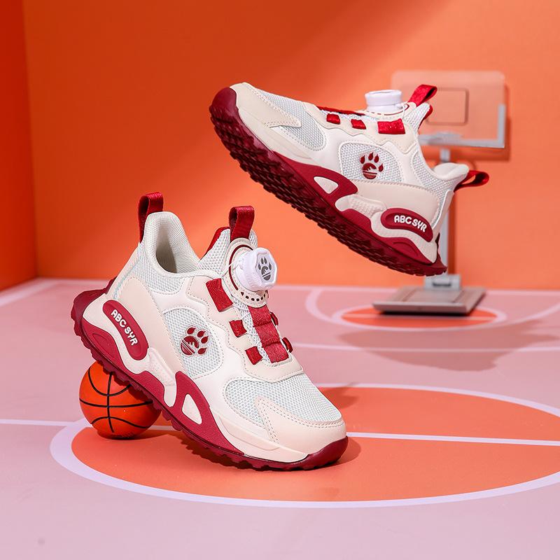 

Кроссовки для мальчиков и девочек Сетчатые Беговые Легкие Амортизирующие Модные Туфли с поворотной застежкой 38