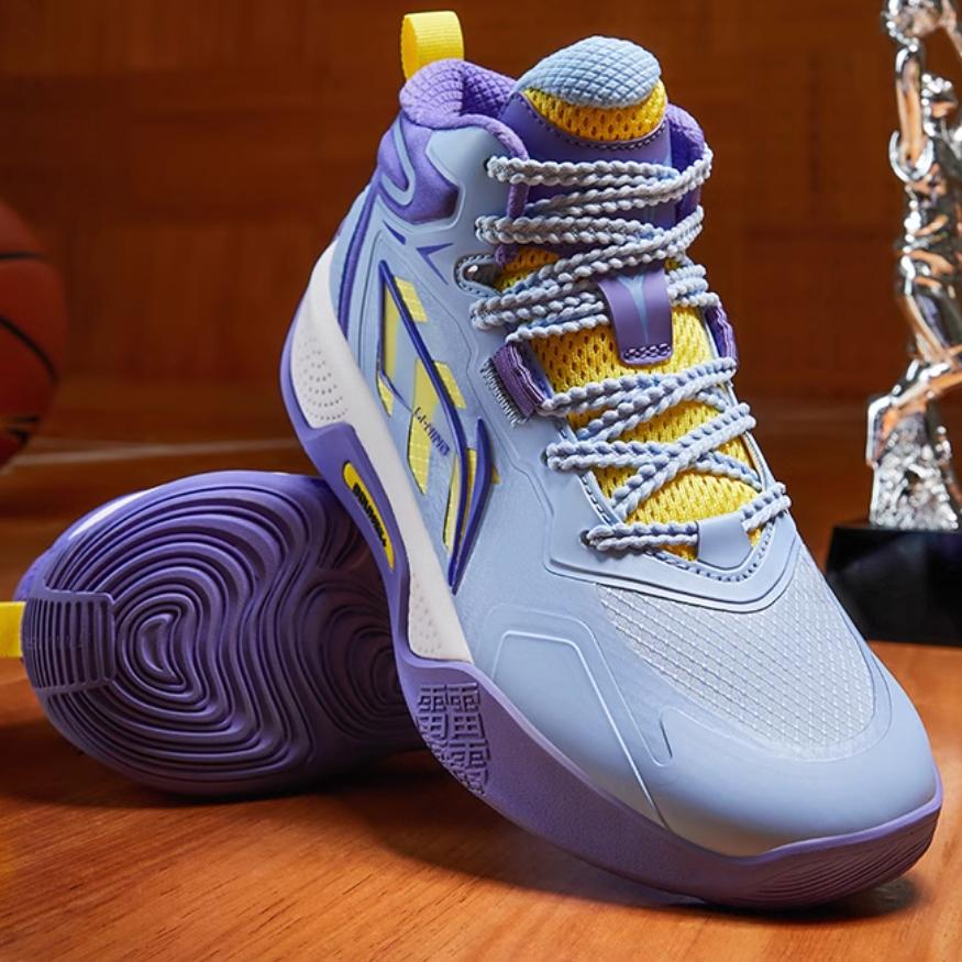 Li Ning Childrens Tian Ying V1 Beng Technology Non-Slip Shock Absorbing Lightweight Rebound Low-Top Basketball Shoes Kids sneaker YKBT080-1