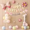 First Birthday Party Balloon Decoration Set with Light Strip for Boys and Girls