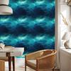 Watercolor Galaxy Wallpaper In Turquoise, Navy Blue, Sea Blue and Blue 50x1000