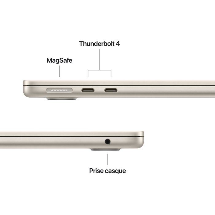Apple - MacBook Air M5 de 13,6" (2026) - RAM 16 GB - Almacenamiento 512 GB - CPU 10 núcleos - GPU 8 núcleos - Luz Estelar