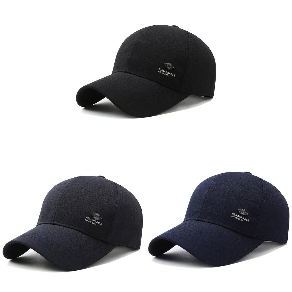 Cotton Baseball Cap With Sun Protection Adjustable For Outdoor Casual Men